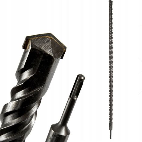 Broca para taladro Geko sds plus 18x1000mm acero carburo (1/3)