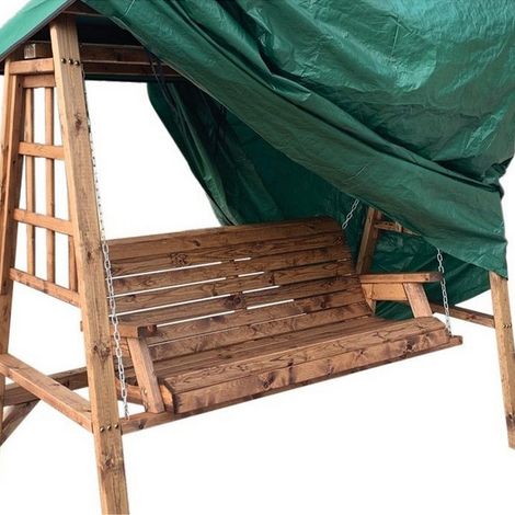 Charles Taylor Deluxe 2 Seat Swing Arbour Outdoor Furniture Fitted Cover Green