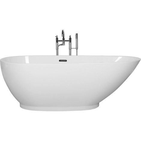 Freistehende Badewanne GUIANA 173 x 82 cm Weiß