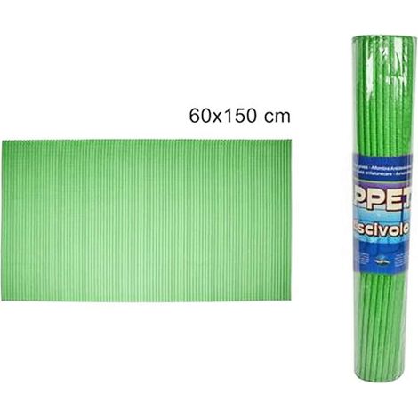Tappeto Antiscivolo 60x150 cm in Spugna Sintetica Tappetino Assorbente per Bagno e Cucina scendi Doccia Verde (1/2)