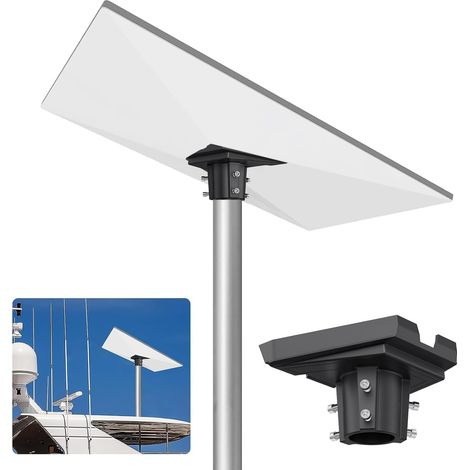Adaptateur de Tuyau Kit de Montage de l’adaptateur Poteau 360 ° Rotation 20 ° Inclinaison Alliage d’aluminium pour Standard Dish V3 Béquille Dishy 20 mm-38 mm (1/5)