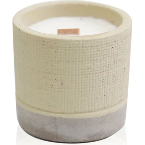 Bougie de soja en béton en pot - Gris - Café au club- Vendu par 1 (1/4)