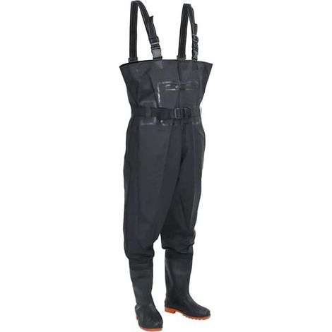 Bottes noires montantes, assorties à une ceinture noire, pointure 38. (1/5)