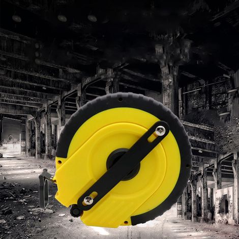 Ruban à mesurer circulaire, disque rond, règle en acier, boîtier en plastique, échelle précise, 50 mètres (1/5)
