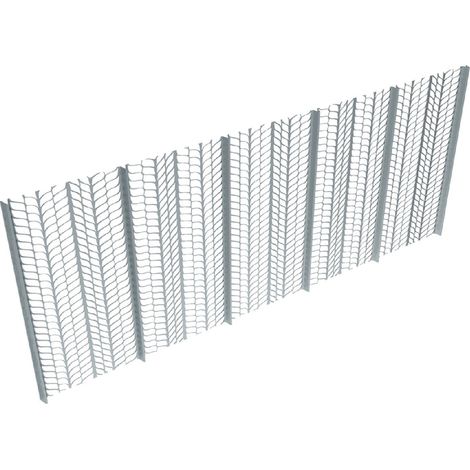 Pannelli di rete porta intonaco "Nervo Metal" 60 x 250 cm zincata 20 pezzi