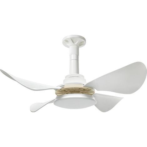 Ulisem Deckenventilator mit Licht und Fernbedienung, 62 cm, 48 W, kleiner dimmbarer LED-Deckenventilator, Kronleuchterventilator (1/4)