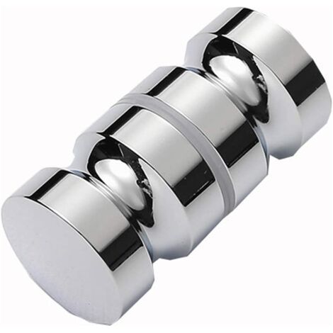 Poignées de porte de douche de salle de bain en alliage d'aluminium poignées de porte poignées de remplacement de bouton pour portes en verre