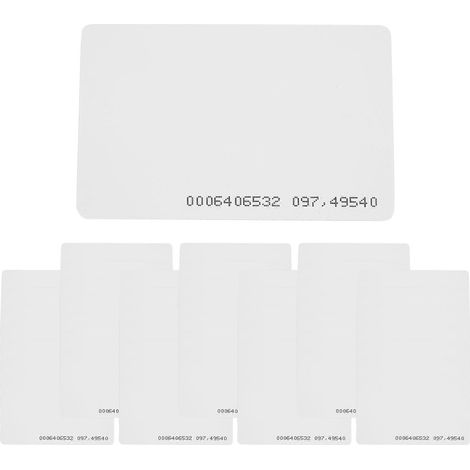 50 cartes RFID de contrôle d'accès, carte à induction en champ proche intelligente EM4100 TK4100 de 125 kHz, à utiliser comme clés de contrôle d'accès. (1/5)