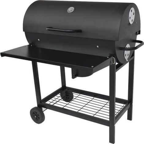 Barbecue au charbon de bois - Fieldmann - FZG 1007 - Surface de cuisson 71x38 cm - Grille chromée - Thermometre intégré - 2 roues (1/5)