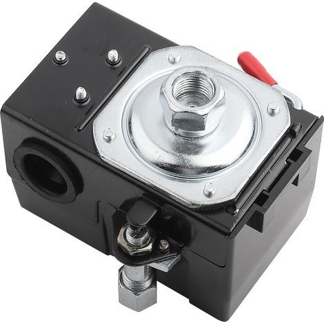 Ein-Port-Druckschalter für Luftkompressoren, 135–175 PSI, Hochleistungsausführung, 26 Ampere, 1 Stück (1/5)