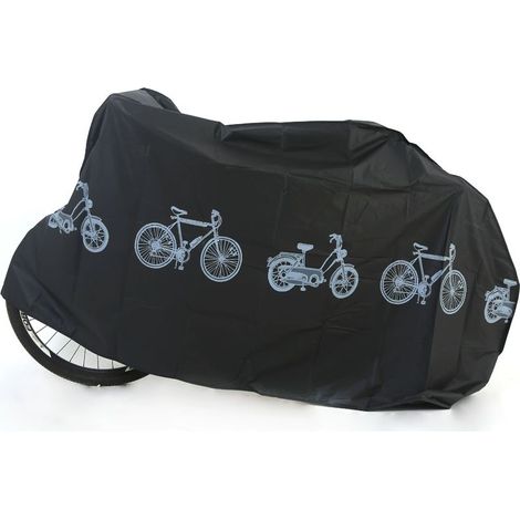 (Noir)Housse de protection imperméable pour vélo, 200X100cm Protection pour vélo Anti Poussière, voiture électrique (1/4)