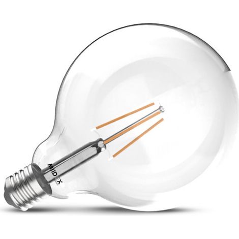 Ampoule LED E27 G125 Filament 8W 2700K Miidex Lighting® (1/2)