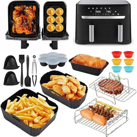 Accessoires Pour Air Fryer Moulinex Easy Fry&Grill Ustensiles Friteuse Air Fryer,Moule Pour Air Fryer Moulinex Accessoires Pour Fr