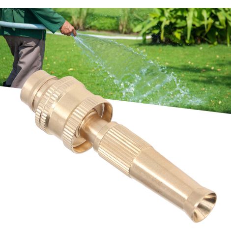 Lance pour tuyau d'eau G1/2 filetage interne résistant à haute pression Diamètre de sortie 15mm Jet ajustable Spray Lance de tuyau avec accessoire de connexion rapide (1/5)