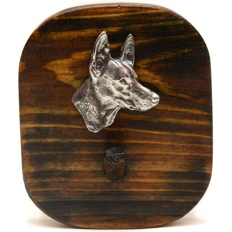 Perro faraónico, galgo maltés: colgador de correa, colgador de medallas con un perro, gancho para llaves de Art-Dog (1/5)