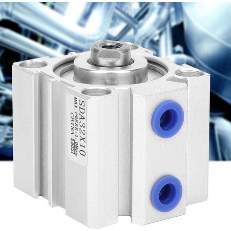 Cylindre pneumatique à corps mince en aluminium SDA32, double effet, composants pneumatiques SDA32X10/SDA32X15/SDA32X20SDA32X10 (1/5)