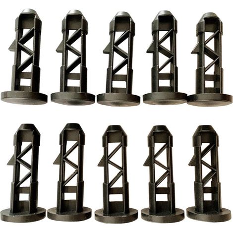 Lot de 10 goupilles de charnière pour couvercle de poubelle, taille du trou : 20 mm, fixations pour couvercles de poubelles de 50 l, 80 l, 100 l, 120 l, 240 l (1/5)