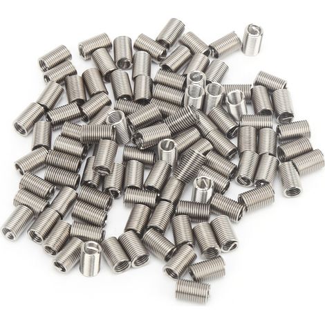 100 pièces M5x0.8x3D Kit de réparation de filet, manchon de protection en fil d'acier, inserts de visserie (1/5)