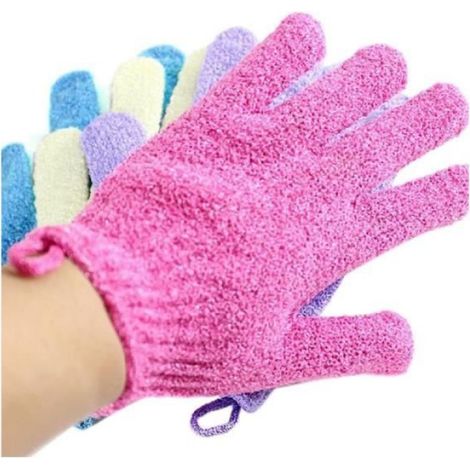 Gants Exfoliants - Double Face - Pour Spa Douche Bain - 4 Paires (1/4)
