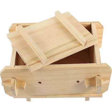 Presse à Tofu en Bois pour Fabrication Maison - Moule à Tofu (1/2)