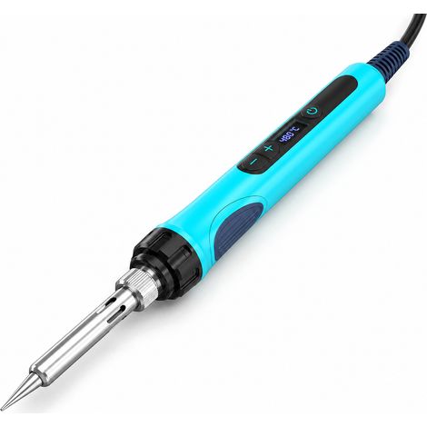 9-Piece Adjustable Soldering Iron with Screen Sleep 90 V (1/5)