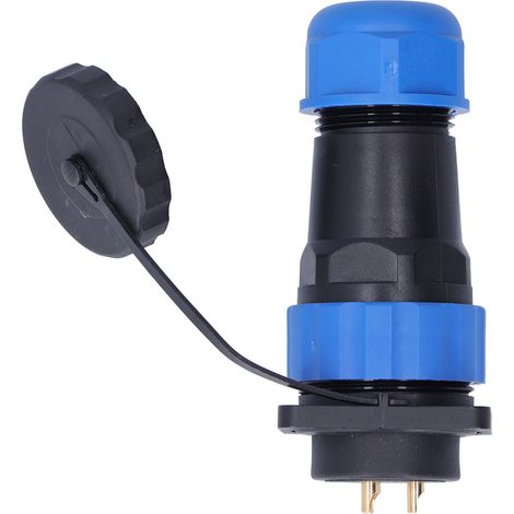 Wasserdichte quadratische 4-polige Stecker-/Buchsen-Verbindung für Luftfahrtanwendungen, AC 380 V, 25 A, SP283-Pin (1/5)