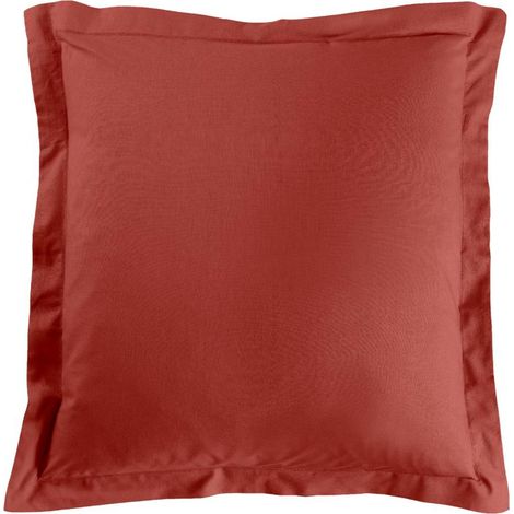 Taie d'Oreiller "Lina" 63x63cm Terracotta (1/4)