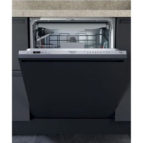Hotpoint Ariston HA4IFD14B, Lavastoviglie 60cm, classe D, 14 coperti, 46dBA. Posizionamento dell'apparecchio: A scomparsa totale, Dimensione: Dimensione massima (60 cm), Colore pannello di controll...