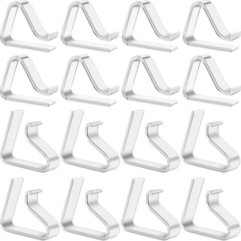 16 Pcs Outdoor Tablecloth Clips, Outdoor Tablecloth Clips, Garden Tablecloth Clips, Outdoor Tablecloth Fasteners for Garden Picnic Wedding Party, Transparent (1/5)