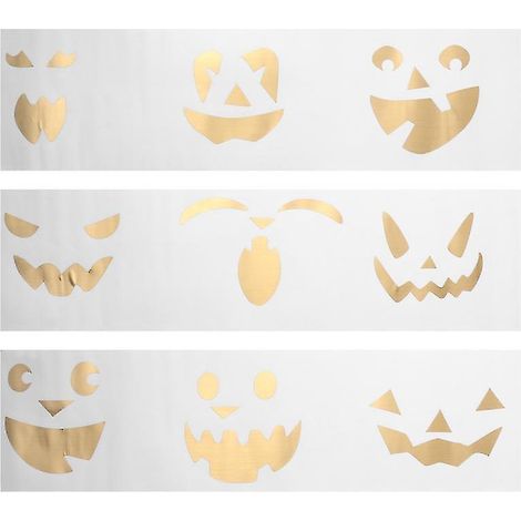 1 Stück Halloween-Kürbisaufkleber für Halloween-Dekoration