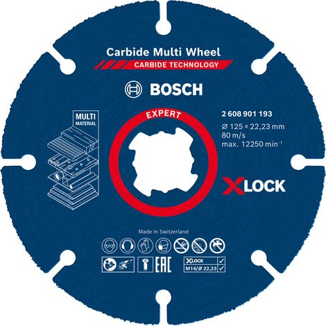 Hartmetallscheibe X-Lock Multiwheel Expert BOSCH 125 mm - 2608901193