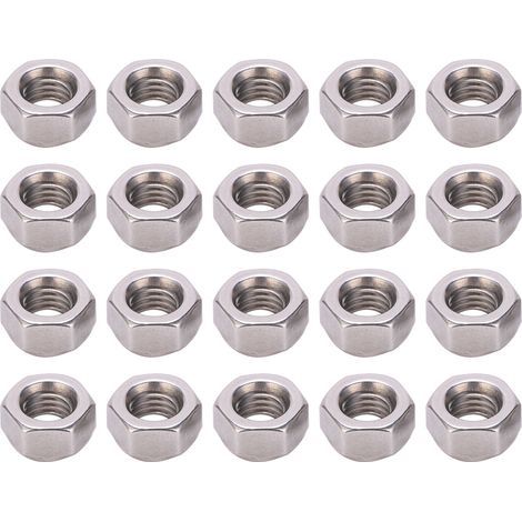 Kit de jeu d'écrous de blocage hexagonaux, 20 pièces, boulons de montage en acier inoxydable 304, vis M8 (1/5)
