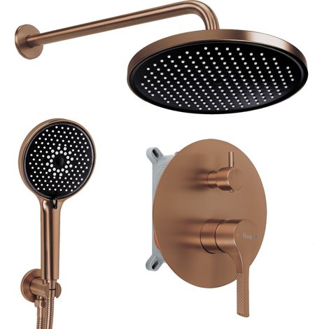Rea Unterputz Duschset Maxim Brush Copper + Box (1/5)