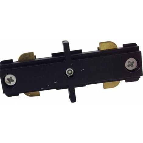 Silamp – Connecteur LED droit pour rail monophasé noir – Résistance aux chocs – Circulation électrique 220V – Pour éclairage professionnel (1/3)