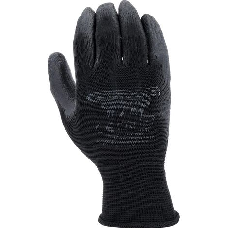 KS  TOOLS  Guantes  de  microfibra  fina  negros  8  12  pares  -  310.0491 (1/4)