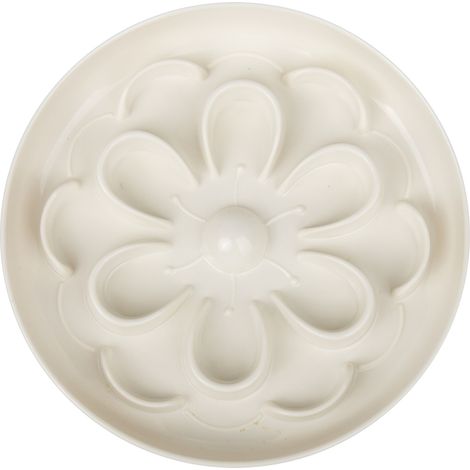 Langsam fressender Katzennapf – Interaktiver Napf in Form eines Blumenlabyrinths – Umweltfreundlich und für langsames Fressen – BPA-frei und spülmaschinenfest – 16 cm L x 2,8 cm H