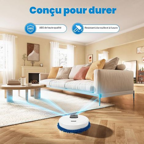 Robot Aspirateur Laveur, Robot Aspirateur Ultra Silencieux Ultra Fin de , USB Protection Panneau Électrique, Balayage et Lavage, Idéal Maison Bureau Appartements Un Nettoyage en Profondeur et Efficace (1/5)