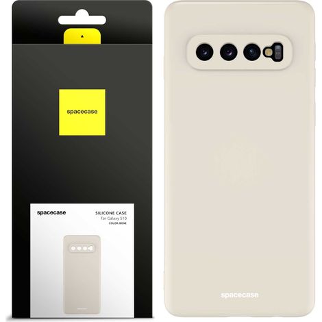 Funda de silicona Spacecase para Galaxy S10 color hueso (1/5)