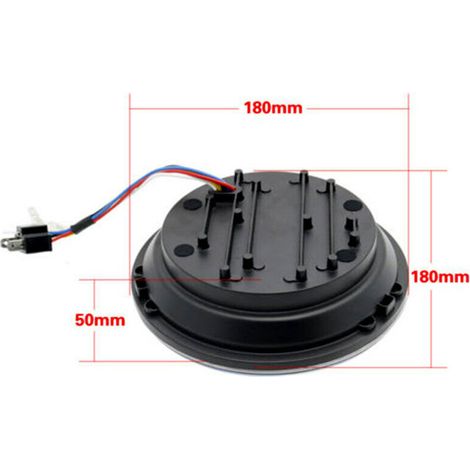 Fari LED rotondi 7 pollici 12V/24V 60W per Jeep Wrangler, indicatore retro stile (1/3)