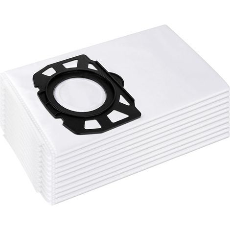 10 sacs d'aspirateur pour kärcher 2.863-006.0 sacs filtrants non-tissé 487 wd4 wd5 wd6 wd5p wd6p premium mv4 mv5 mv6 sacs filtrants pour aspirateur humide et secs en non-tissé (1/5)
