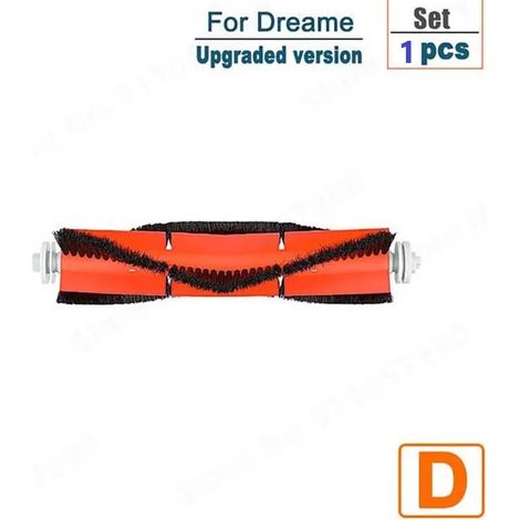 (Brosse principale 1) Convient aux aspirateurs robots Dreame D9 Bot et L10 Pro. Kit d'accessoires comprenant une brosse principale latérale, un filtre et une lingette de nettoyage. Idéal pour une util (1/4)