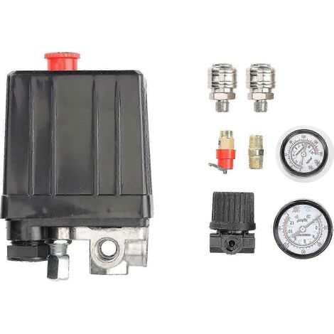 4-Port-220V-Regler für Luftkompressor, Druckschalter und Regelventil. (1/5)