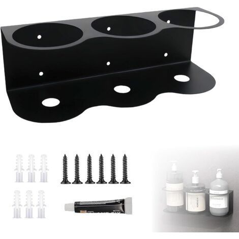 Aerosol Holder, Spray Bottle Wall Mount, Steel Spray Bottle Wall Mount, Storage Rack for Home or Garage Work (3 Slots) (1/5)