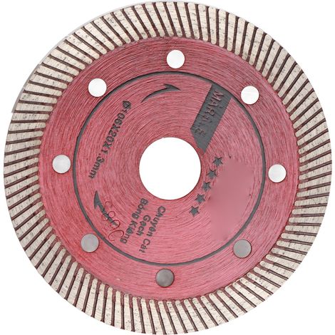 Lame de scie diamantée de 107 mm avec 72 dents, adaptée à la coupe du béton/carrelage/granit. (1/5)