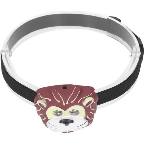 LED-Stirnlampe für Kinder, niedliches Tierkopf-Design, weißes Licht, tragbar, Spielzeug (1/5)