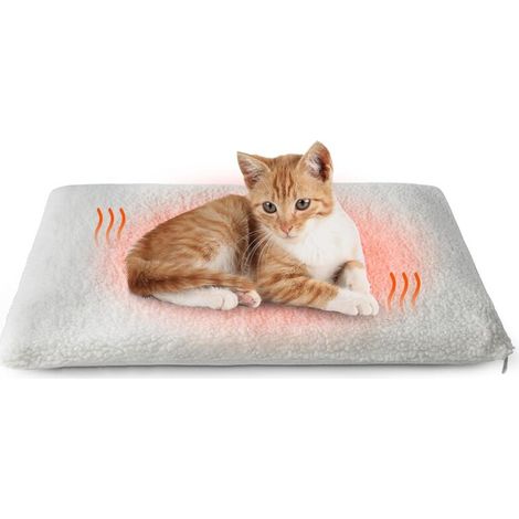 2 Stück Selbstheizende Decke für Katzen & Hunde, Katzenbett Flauschig & Weich, Heizdecke Katze, Katzen Wärmedecke, Selbstwärmende katzendecke 60 x 45 cm Hundedecken