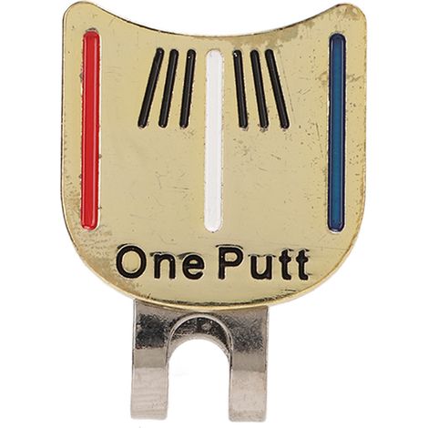 Pince de chapeau de golf magnétique avec marqueur de balle, accessoire doré pour golfeur (1/5)