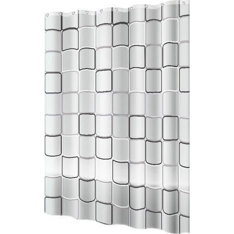 Doublure de rideau de douche PEVA transparente imperméable, anti-moisissure (1/2)