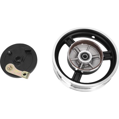Jante de roue M12 de 10 pouces avec frein à tambour, métal haute résistance pour pneus 10x3,0 10x2,5, moto et Scooter électrique. (1/4)