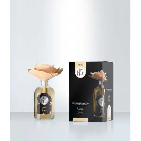 DIFFUSORE CON FIORE IN LEGNO VANIGLIA PREZIOSA 100 ML LINK NUIT MADE IN ITALY